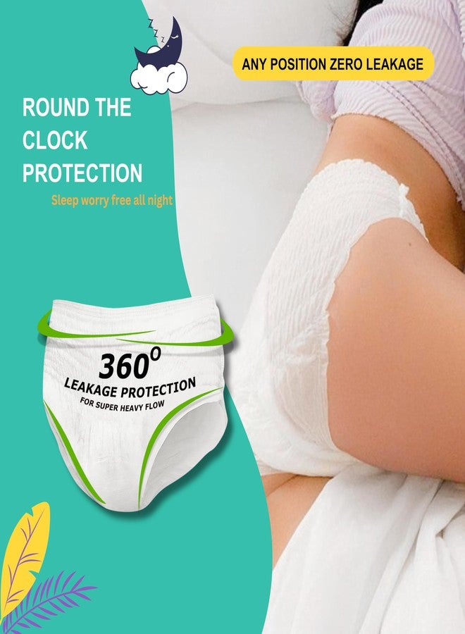 Caredone Disposable Period Panties for Women Leak Proof | 360° Protection | Overnight Comfort | Rash & Toxin Free | No Leakage | Seamless Fit | Period Panty for Heavy Flow. (Medium, 10-Disposable Period Panty) - Image 3
